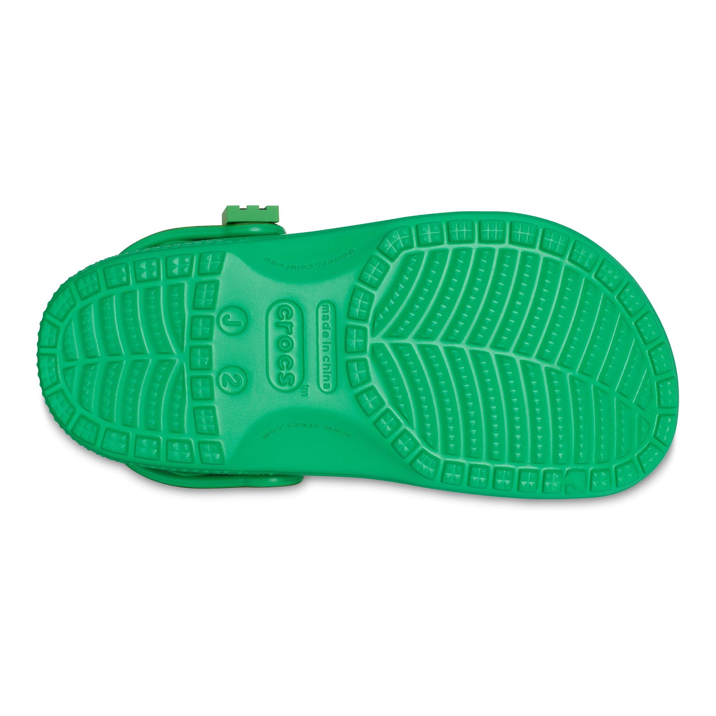 Шлепанцы детские Crocs Classic Clog Minecraft черно-зелёные, 33-34 EU