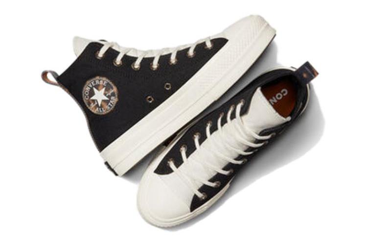 Кеды женские Converse Chuck Taylor All Star Lift Tortoise High Top черные, 36 EU