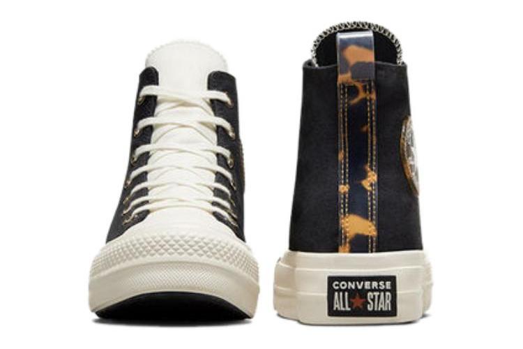 Кеды женские Converse Chuck Taylor All Star Lift Tortoise High Top черные, 36 EU