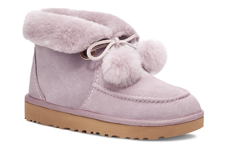 Сапоги женские UGG Kyrina Bow Pom розово-фиолетовые, 38 EU