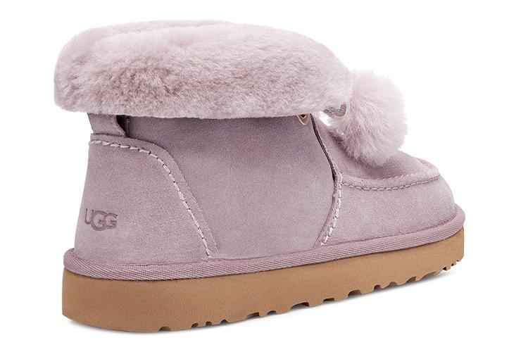 Сапоги женские UGG Kyrina Bow Pom розово-фиолетовые, 38 EU
