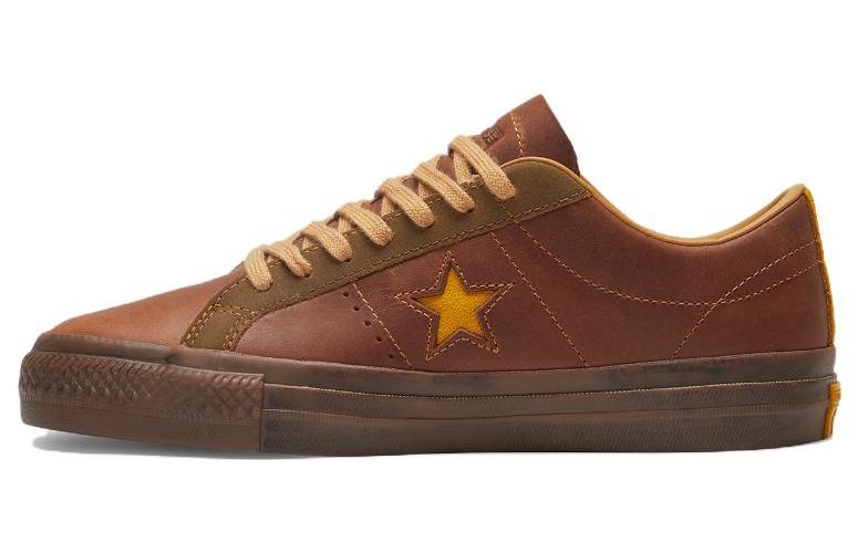Кеды унисекс Converse One Star Pro Low Mid коричневые