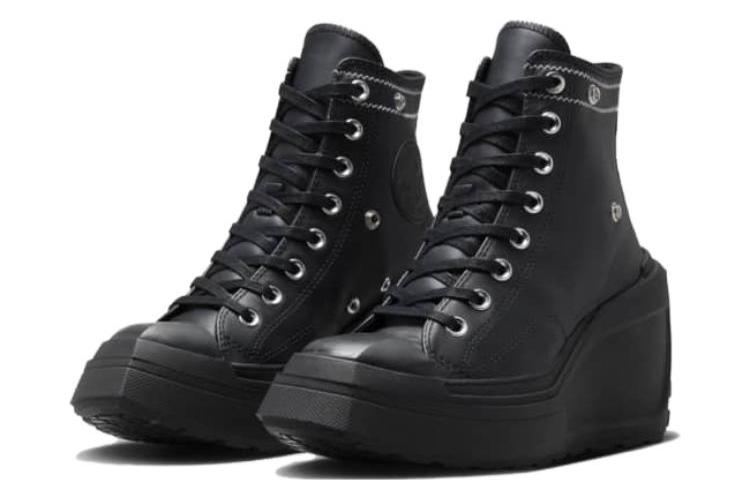 Сапоги женские Converse Chuck Taylor All Star 70 De Luxe Wedge черные, 39 EU