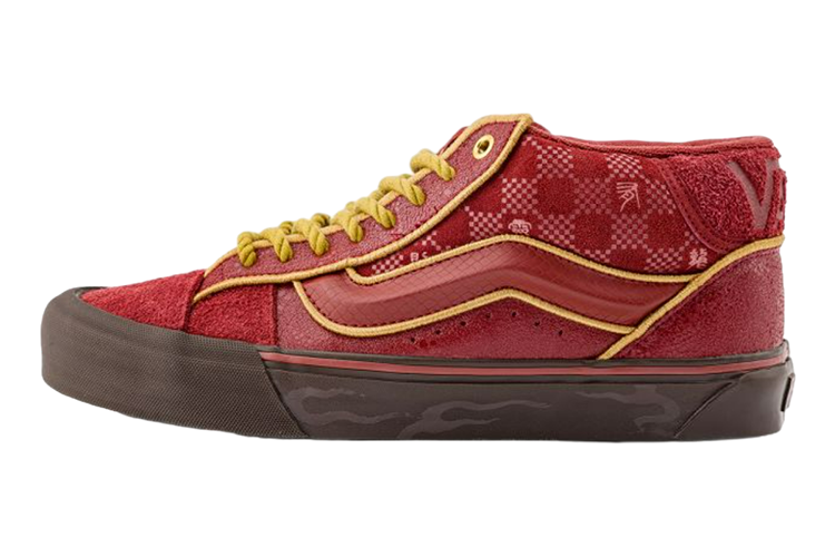 Кеды унисекс Vans Knu Mid Skool Year Of The Dragon красные