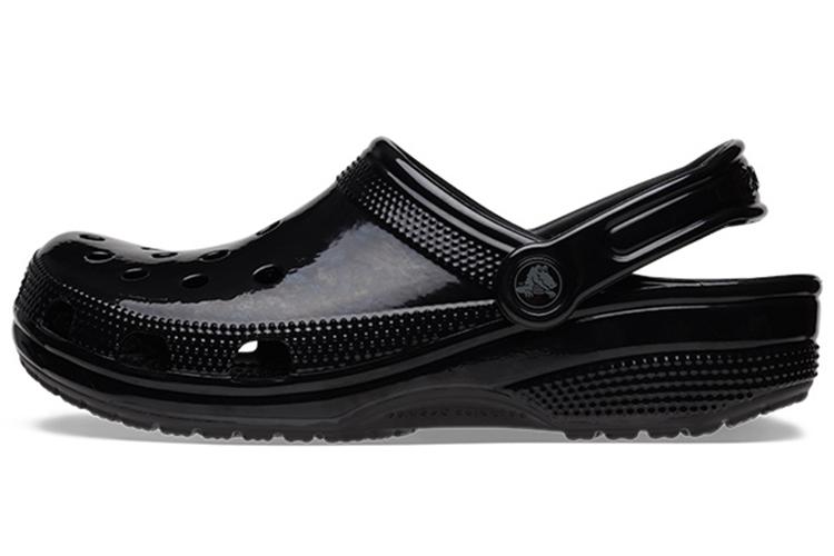 Шлепанцы унисекс Crocs Classic High Shine Clog черные