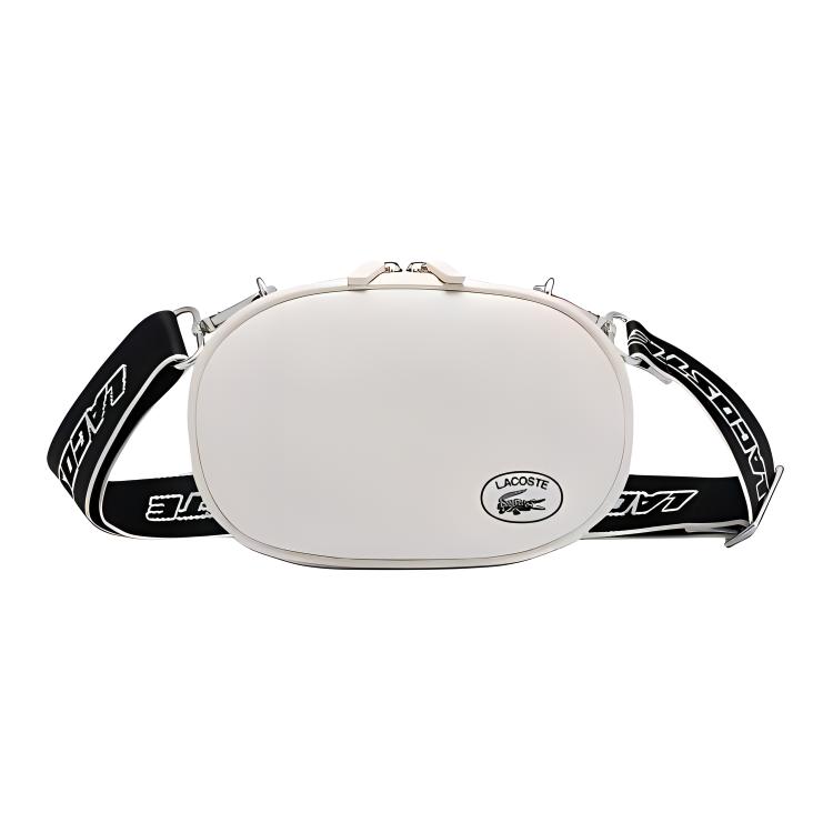 Кроссбоди-сумка женская LACOSTE NF3943GY-L21 белая, Medium EU
