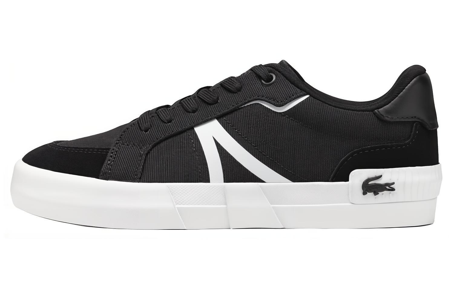 Кеды женские LACOSTE 43CFA0044-312 черно-белые, 37 EU