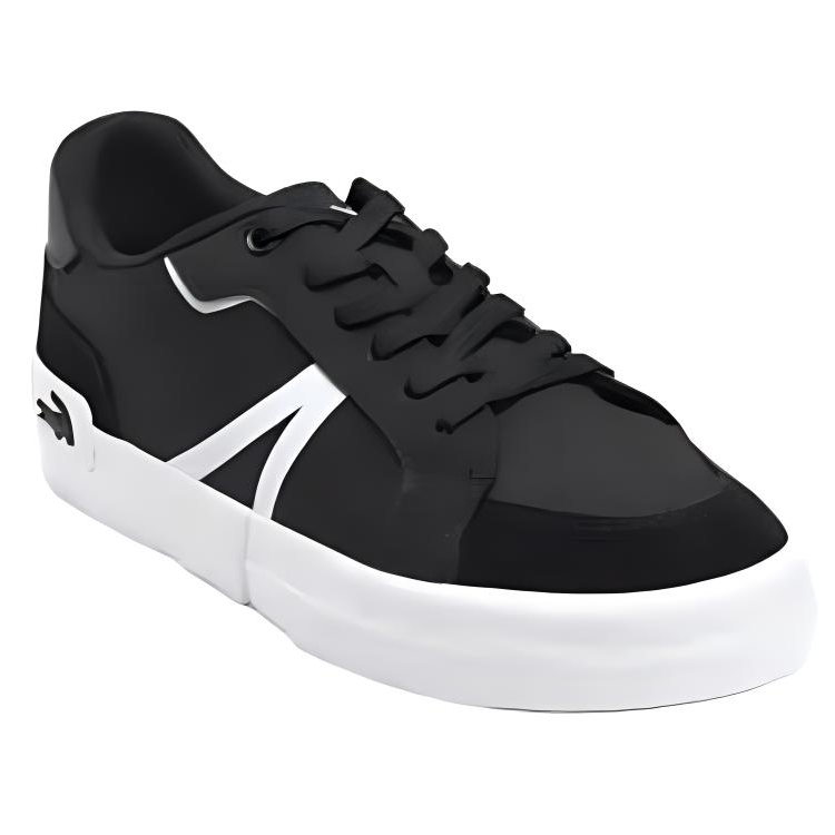 Кеды женские LACOSTE 43CFA0044-312 черно-белые, 37 EU