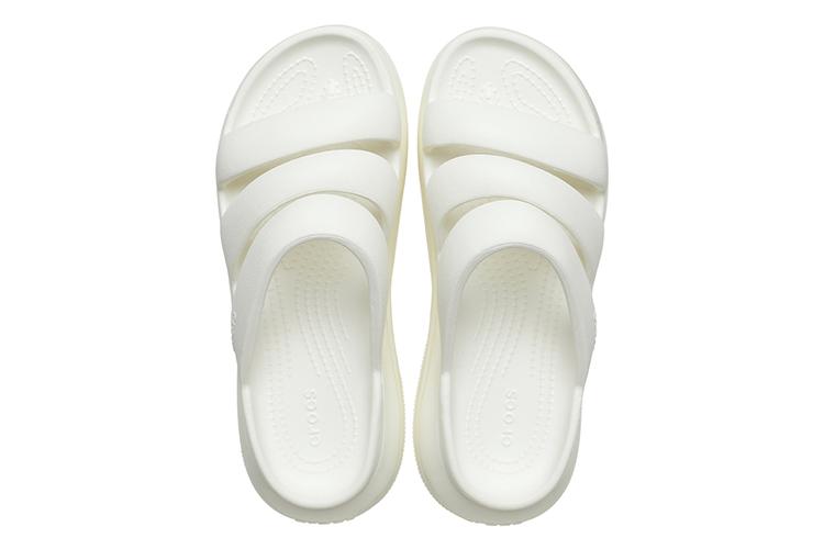 Шлепанцы унисекс Crocs Mega Crush Triple Strap ivory white