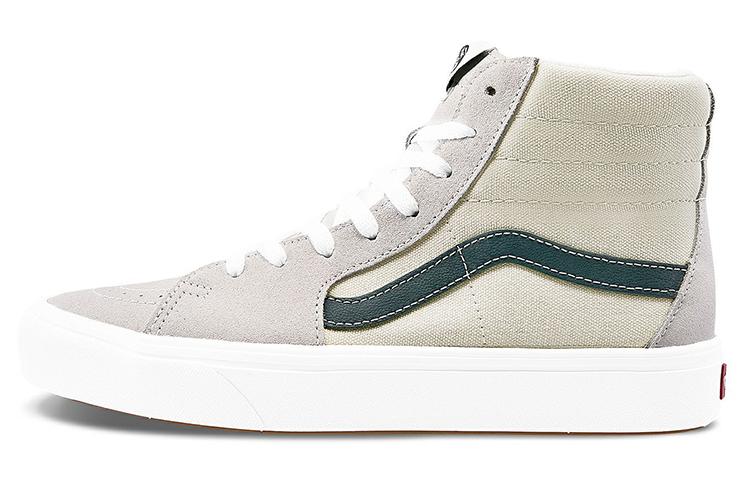 Кеды унисекс Vans Comfycush SK8 HI серые/зеленые, 38 EU