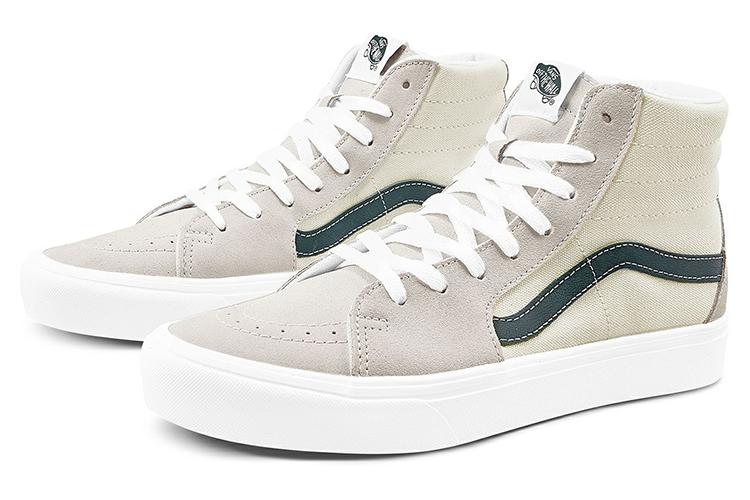 Кеды унисекс Vans Comfycush SK8 HI серые/зеленые, 38 EU