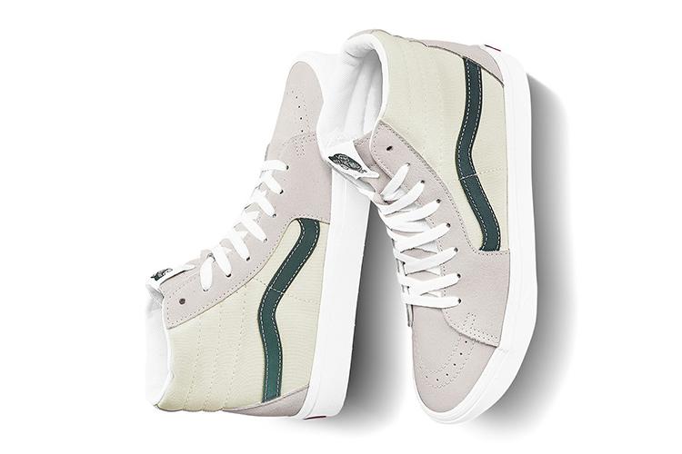 Кеды унисекс Vans Comfycush SK8 HI серые/зеленые, 38 EU