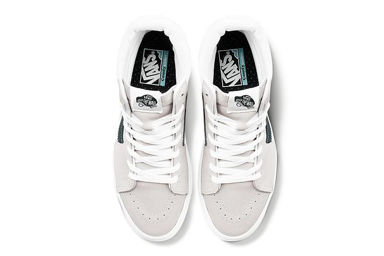 Кеды унисекс Vans Comfycush SK8 HI серые/зеленые, 38 EU