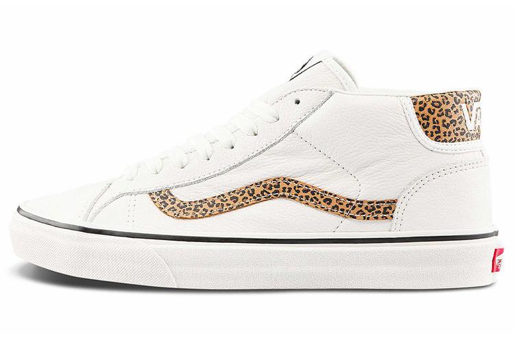 Кроссовки унисекс Vans General Mid Skool белые, коричневые