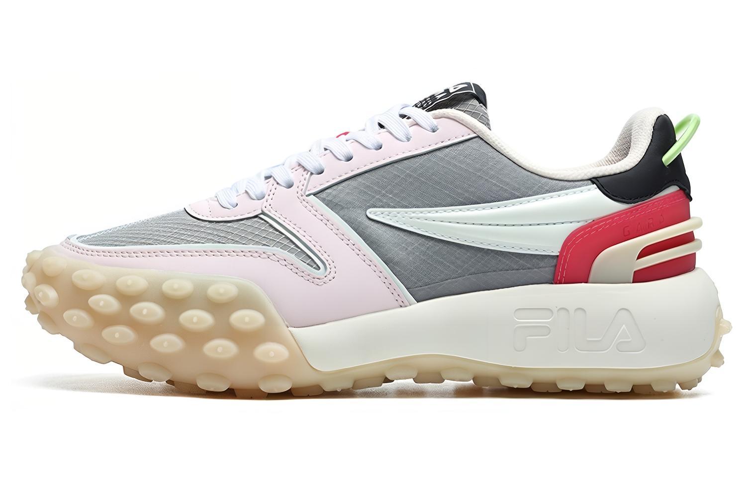 Кроссовки женские FILA Gara Low Top серо-розовые, 37.5 EU