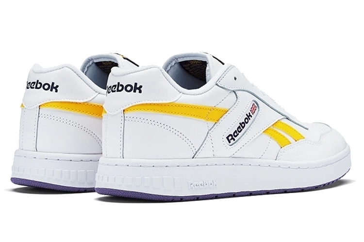 Кеды унисекс Reebok Bb 4000 Mu белые, желтые, 44 EU