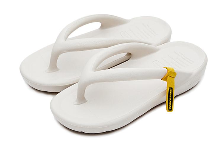 Шлепанцы унисекс TAW&TOE Quiet Flip Flops кремовые, 39/40 EU