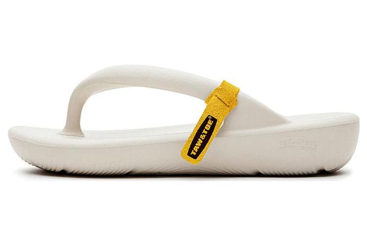 Шлепанцы унисекс TAW&TOE Quiet Flip Flops кремовые, 39/40 EU