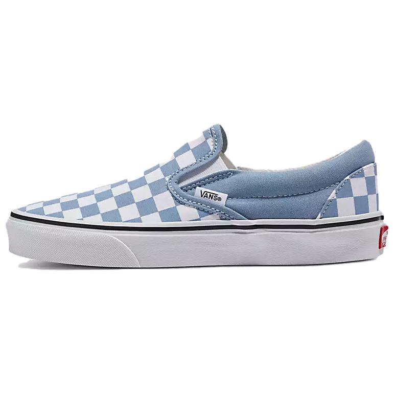 Слипоны унисекс Vans Classic Slip On Color Theory Checkerboard пыльно-голубые