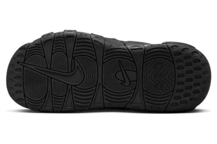 Шлепанцы женские Nike Air More Uptempo черно-белые, 38 EU