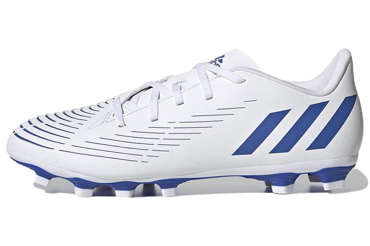 Футбольные бутсы мужские Adidas Predator Edge.4 Fg White Hi Res Blue, 40 2/3 EU