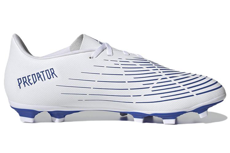 Футбольные бутсы мужские Adidas Predator Edge.4 Fg White Hi Res Blue, 40 2/3 EU