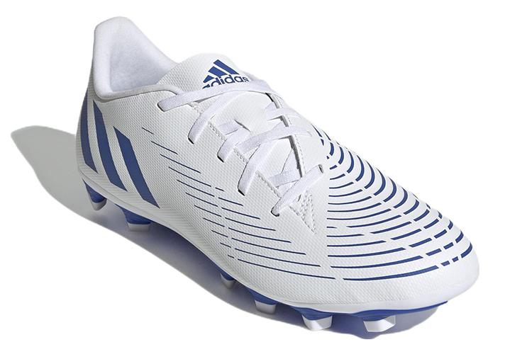 Футбольные бутсы мужские Adidas Predator Edge.4 Fg White Hi Res Blue, 40 2/3 EU
