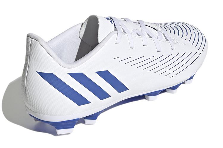 Футбольные бутсы мужские Adidas Predator Edge.4 Fg White Hi Res Blue, 40 2/3 EU