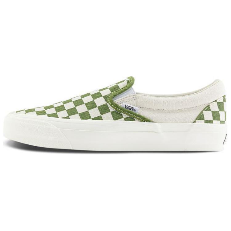 Слипоны унисекс Vans Slip On 98 Checkerboard pesto green, 42 EU