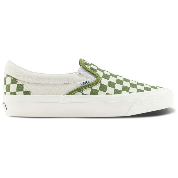 Слипоны унисекс Vans Slip On 98 Checkerboard pesto green, 42 EU