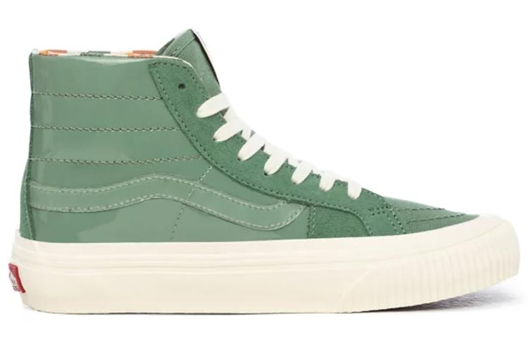 Кеды женские Vans Sk8 Hi Decon SF patent hedge green, 36.5 EU
