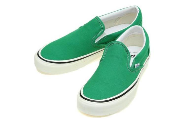 Слипоны унисекс Vans Anaheim Factory Classic Slip-On 98 зеленые, 40 EU