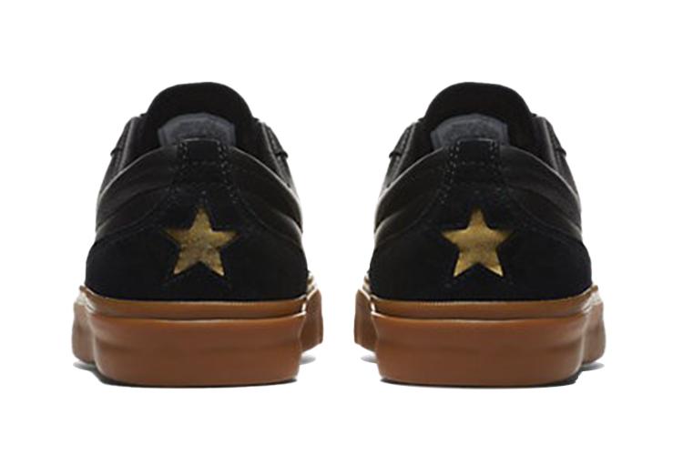 Кроссовки унисекс Converse One Star Cc Ox черные, коричневые, 35 EU