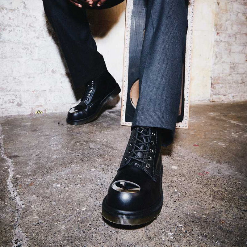 Ботинки Dr. Martens 101 Exposed со стальным носком черные, 36 EU