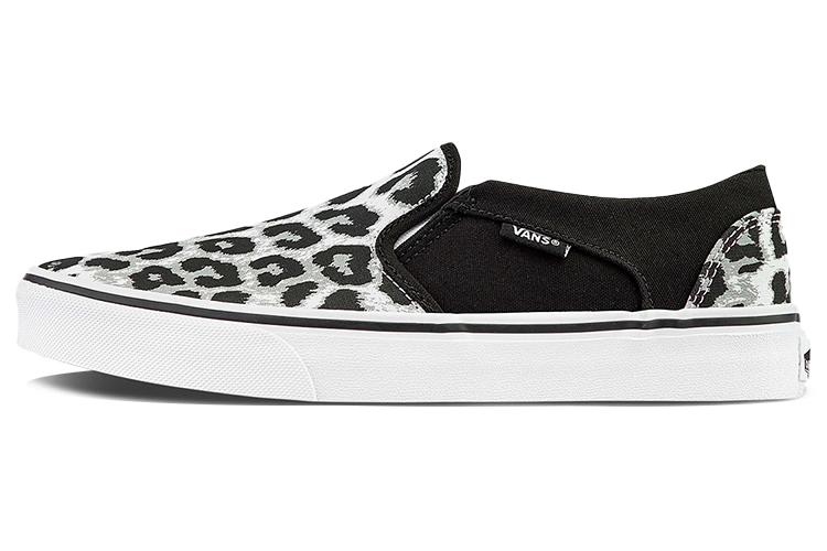 Слипоны женские Vans Asher леопардово-черные, 35 EU