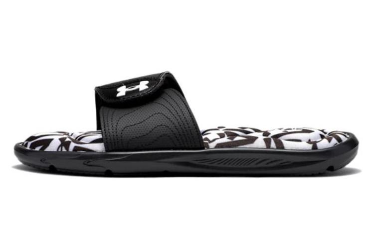 Шлепанцы женские Under Armour Ignite 6 Graphic halo grey black, 36.5 EU