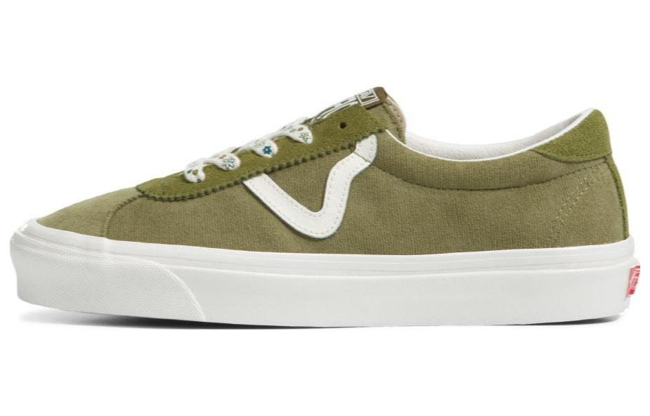 Кеды унисекс Vans Style 73 зеленые, белые