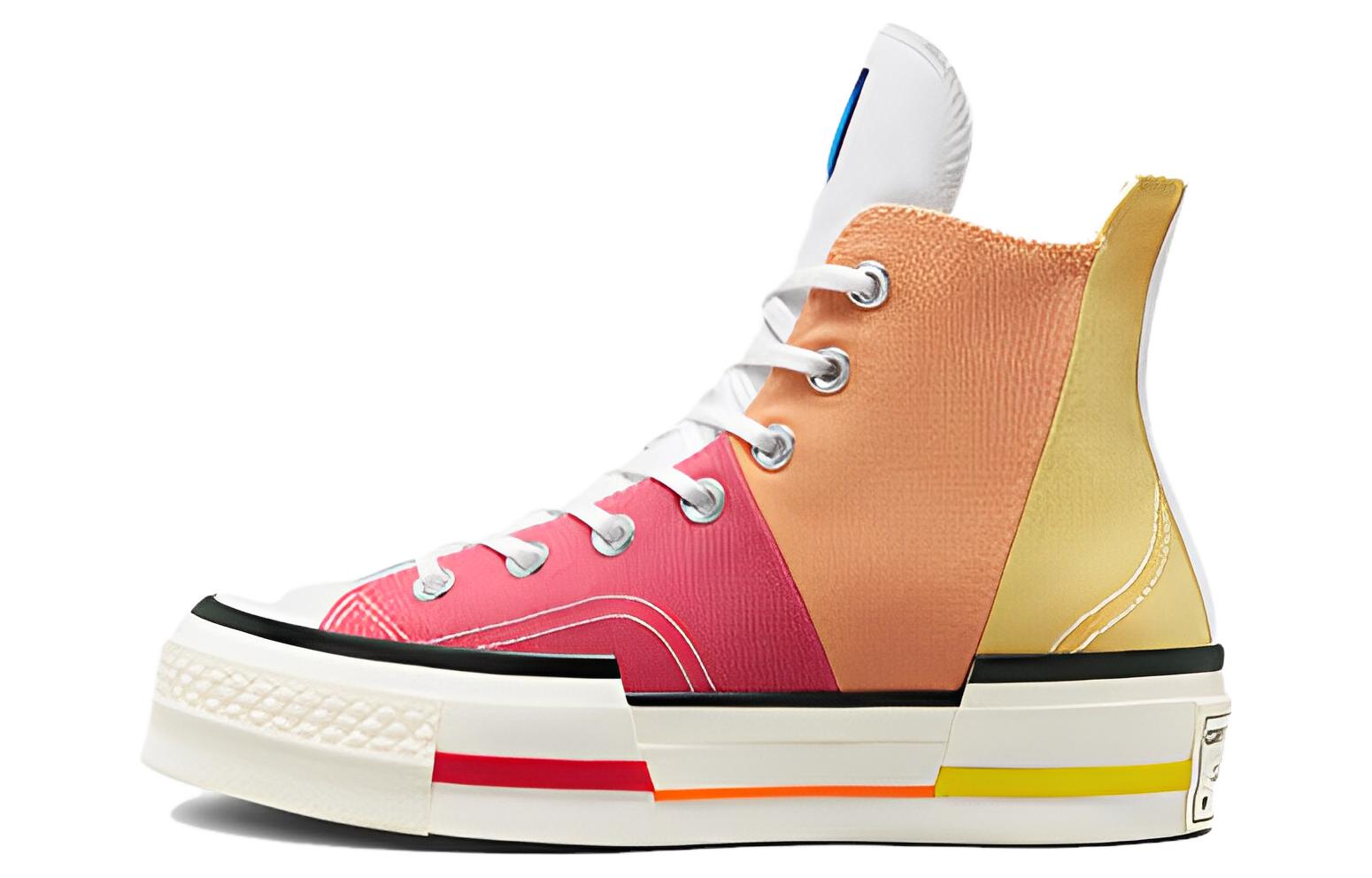 Кеды унисекс Converse Chuck 70 Plus High Pride pink-yellow