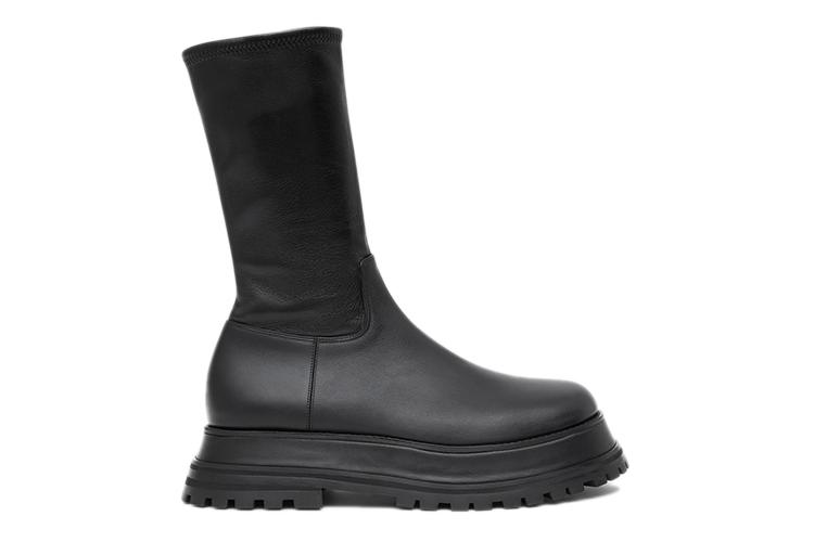 Полусапоги женские Burberry 80436471 черные, 36.5 EU