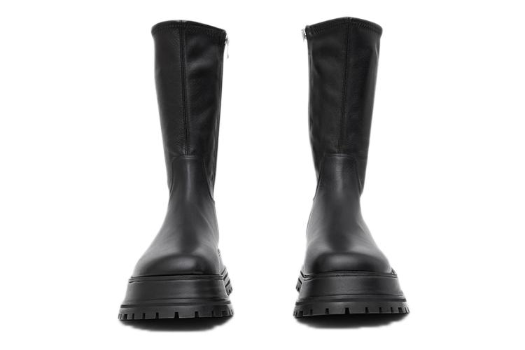 Полусапоги женские Burberry 80436471 черные, 36.5 EU