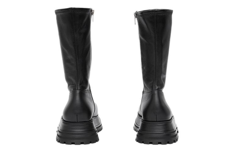 Полусапоги женские Burberry 80436471 черные, 36.5 EU