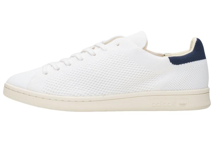 Кеды унисекс Adidas Stan Smith Primeknit белые и синие