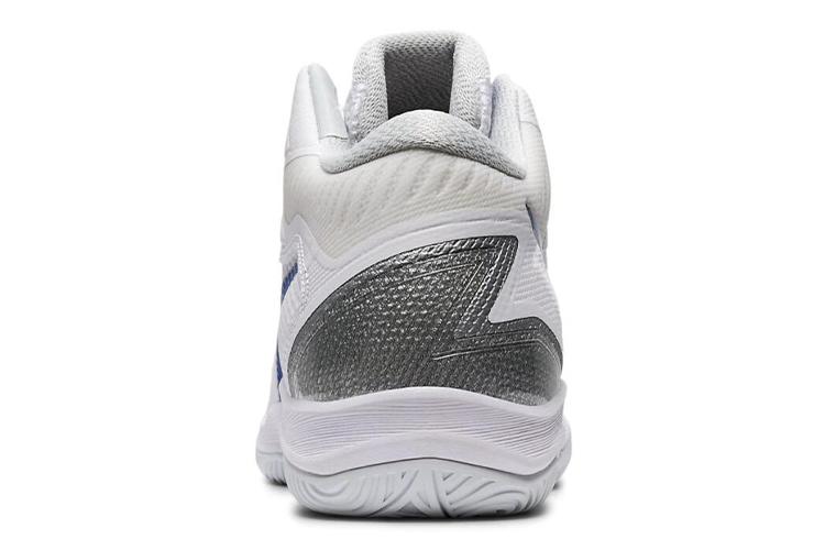 Кроссовки унисекс ASICS Gelhoop V12 белые и синие, 41.5 EU