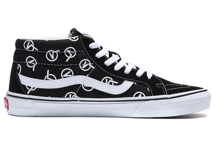 Кеды унисекс Vans SK8 Mid Logo черные, 36 EU