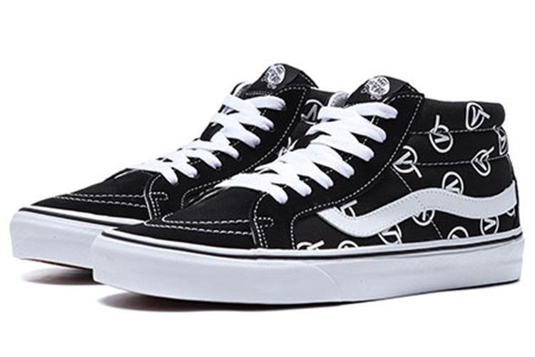 Кеды унисекс Vans SK8 Mid Logo черные, 36 EU