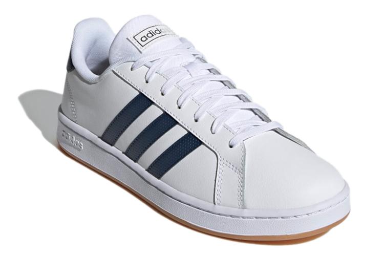 Велотуфли мужские Adidas Grand Court белые, 41 1/3 EU