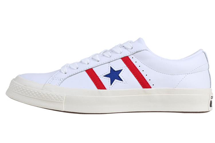Кеды Converse One Star Academy Low белые, синие, красные