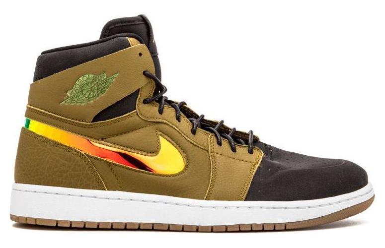 Кеды мужские Air Jordan 1 Retro High Nouveau Militia Green, 45 EU