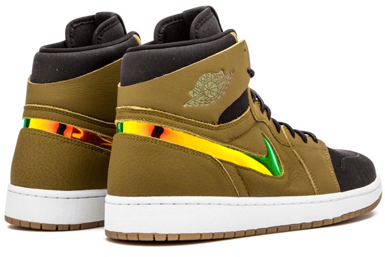 Кеды мужские Air Jordan 1 Retro High Nouveau Militia Green, 45 EU