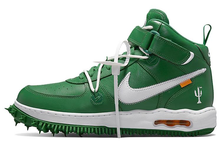 Кроссовки Nike Air Force 1 Mid SP Leather зеленые, 35.5 EU